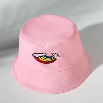 Панама для девочки «Радуга» MINAKU, розовая, размер 50-52