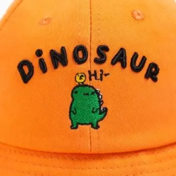 Панама для мальчика MINAKU Dinosaur, размер 48, оранжевая