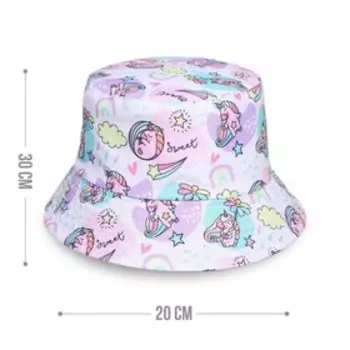Панама детская для девочки «Единорожки», 52-54