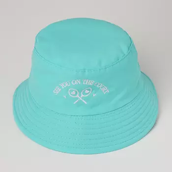 Панама детская «Ракетки», бирюзовая, р-р 54