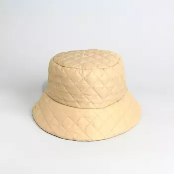 Панама стеганная, цвет бежевый