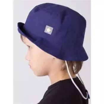 Панамка для мальчика, цвет синий, размер 46-48