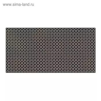 Панель декоративная перфорированная, без рамки, Сусанна, венге, 1112х512 мм