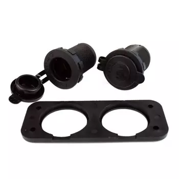 Панель прикуривателя Skipper PN182SL, пластик черный, -30АА, 12V