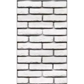 Стеновая панель ПВХ «Кирпич Барокко 734» Slim Premium, 2600250 мм, цвет белый