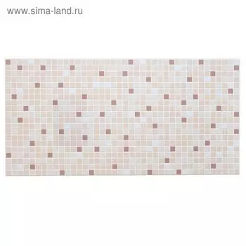 Панель ПВХ «Мозаика», 957482 мм, коричневая