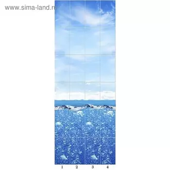 Панель ПВХ PANDA Всплеск эмоций, 2,7х0,25м, 0541