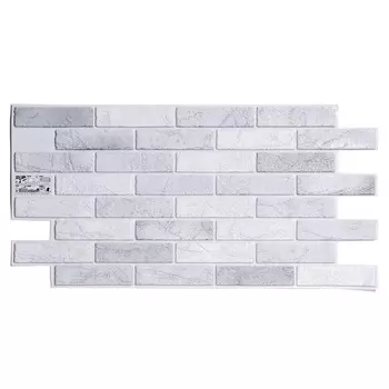 Стеновая панель ПВХ «Шервуд», 960485 мм, цвет серый