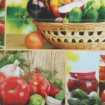 Стеновая панель ПВХ Grace «Щедрый урожай», 955480 мм, цвет зелёный/красный