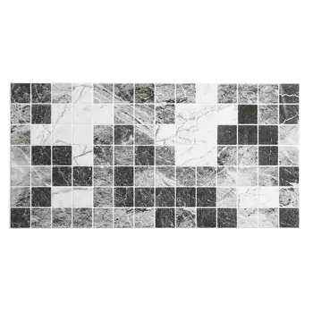 Стеновая панель ПВХ «Травертин», 482957 мм, цвет серый