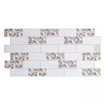 Стеновая панель ПВХ «Пластмаркет. Витторио», 960485 мм, цвет бежевый