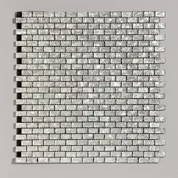 Панель ПВХ самоклеящаяся TAKE IT EASY «Мозаика кирпич», 280280 мм, цвет серебристый