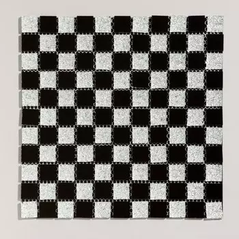 Панель самоклеящаяся 30*30см мозаика клетка черно-белая