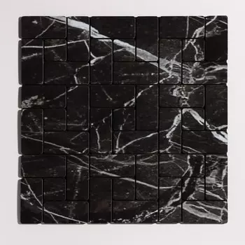 Панель ПВХ самоклеящаяся TAKE IT EASY «Клетка», мягкая, 300300 мм, цвет чёрный