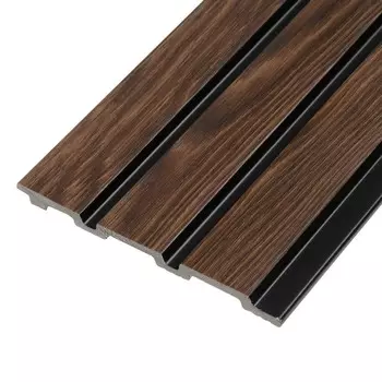 Стеновые панели Grace 3D RAIL, вспененный полистирол, 270012010 мм, цвет махагон