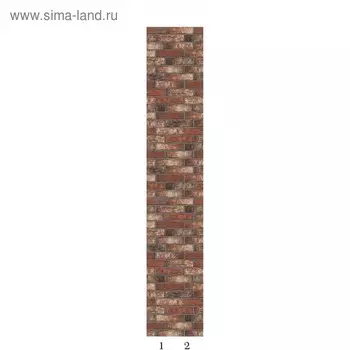 Панели ПВХ PANDA "Состаренный кирпич" 01420 2700х250х8мм