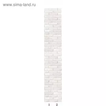 Панели ПВХ PANDA "Состаренный кирпич" 01430 2700х250х8мм