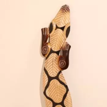 Панно дерево "Геккон" 100х14х1 см