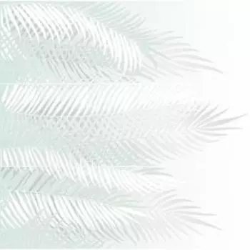 Панно "Gradient", листья зеленый, 59,4x59,8 см