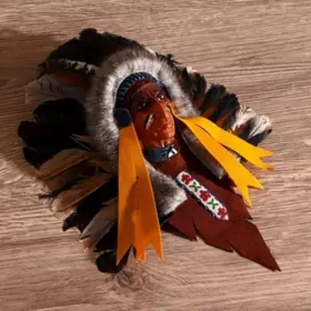 Маска "Индеец Ахига" 15х6х20 см, МИКС