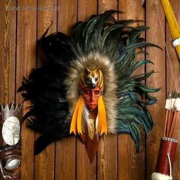 Панно "Индеец Кем" 45х20х60 см, МИКС