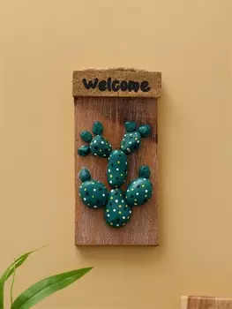 Панно «Кактус», 20310.5 см, дерево албезия