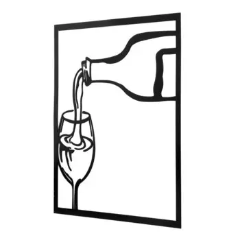 Панно металлическое "Купаж" 30х30см