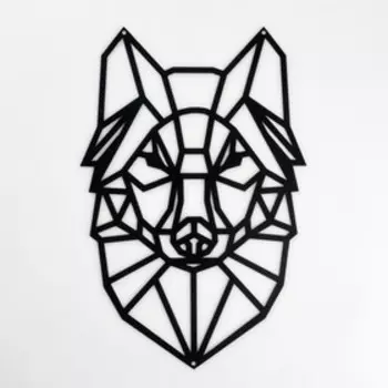 Панно металлическое "Волк" 20х30 см