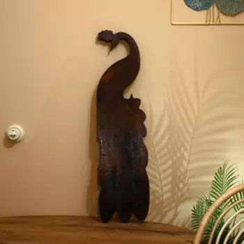 Панно настенное "Павлин" албезия 100 см