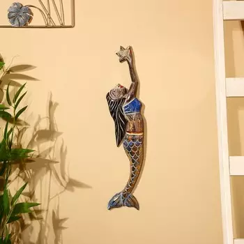 Панно настенное "Русалка" албезия 12х3х60 см