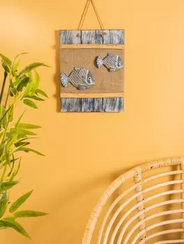 Панно плетёное «Пара рыбок», 25455 см