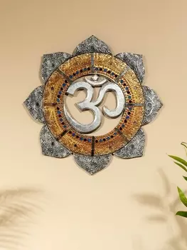 Панно резное «ОМ», 40400.6 см, золотой край