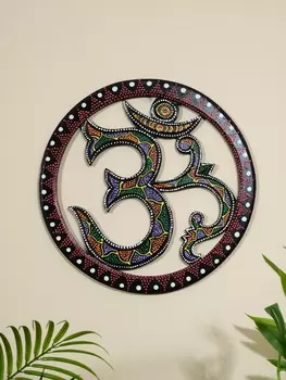 Панно резное «ОМ Цветное», 30300.6 см