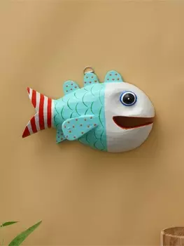 Панно «Рыба-хищник», 20124 см, дерево, разноцветное