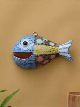 Панно «Рыба-хищник», 20124 см, дерево, разноцветное