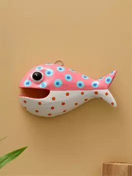 Панно «Рыба-хищник», 20125 см, дерево, разноцветное