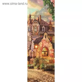 Панно "Сказочный городок" К-027 (1 полотно), 100x300 см