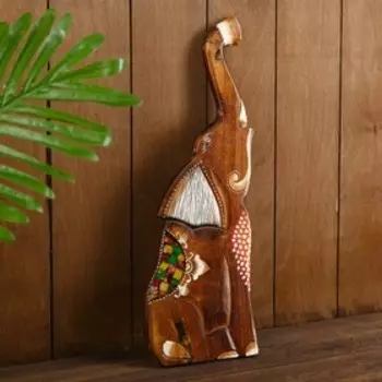 Панно "Слон" дерево 15х1х40 см