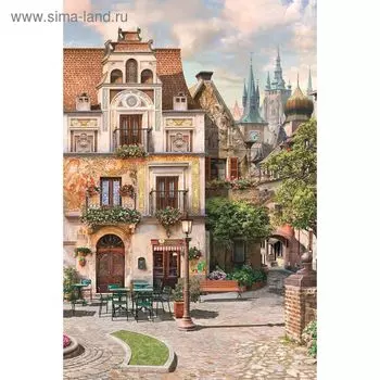 Панно "Старинный город"К-215 (2 полотна), 200x300 см