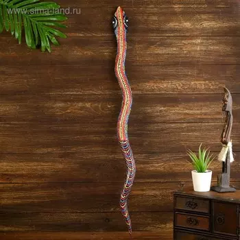 Панно "Змея" дерево 80х6х1 см