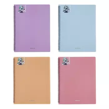 Папка 20 вкладышей на спирали, А4, 600 мкм, ErichKrause "Matt Manga", текстура "песок", микс