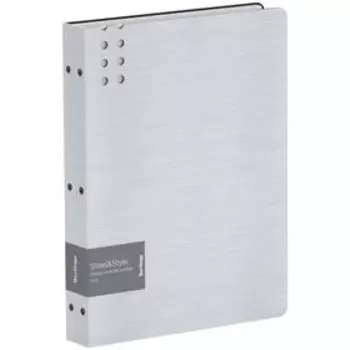 Папка 80 вкладышей А4 1800мкм Berlingo "Steel Style", 45мм, пластик (полифом), белая