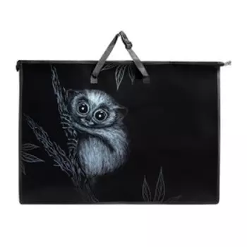 Папка А2 с ручками, Феникс+ "Лори", пластиковая, молния сверху, 650 х 470 х 110 мм, внутренний карман