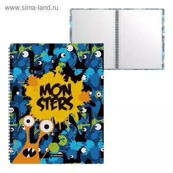 Папка А4, 20 прозрачных вкладышей, ErichKrause "Monsters", на спирали