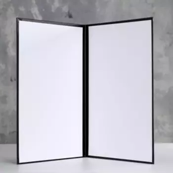 Папка адресная «Герб РФ» черный, бумвинил, А4