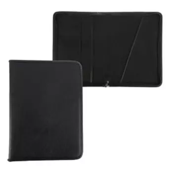 Папка деловая, искусственная кожа, для бумаг, 375 х 260 х 40 мм, "Лайт" чёрный 6Л33