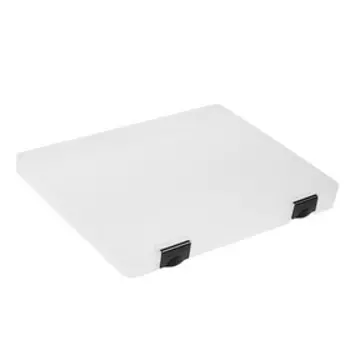 Папка для документов А4, с черными защелками, 23030523 мм, прозрачный корпус