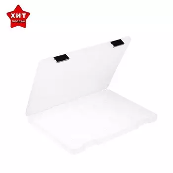 Папка для документов А4, с черными защелками, 23030523 мм, прозрачный корпус