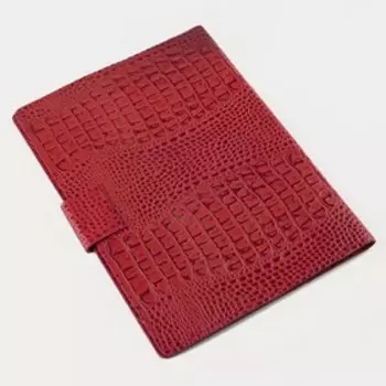 Папка для документов на кнопке, 3 комплекта, цвет красный