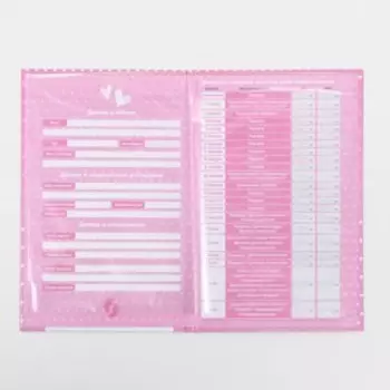 Папка для медицинского полиса «Мишка» для девочки, 17.511.3 см